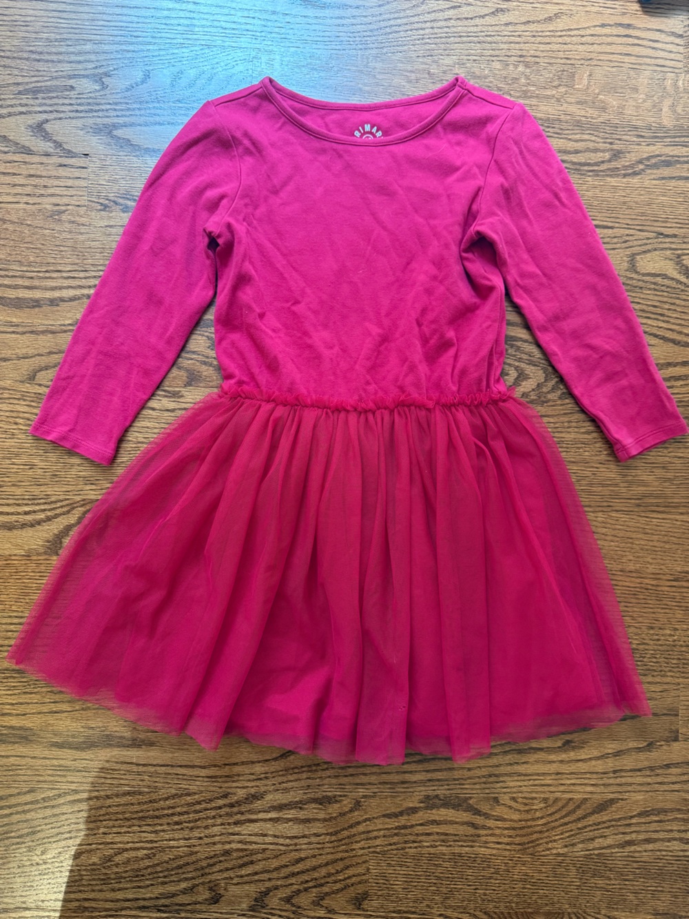 Primary Pink Tulle Skater Dress 6-7 Years
